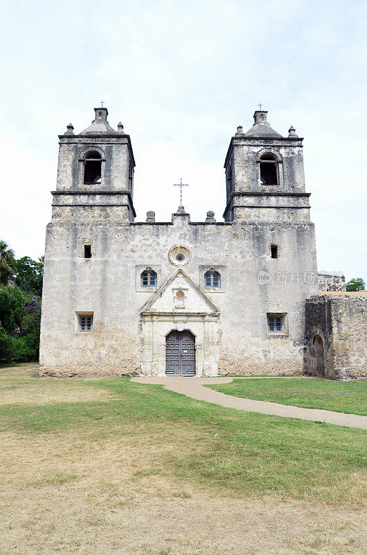 Mission Concepcion Front View圣安东尼奥Mission国家历史公园